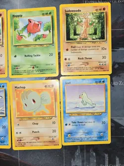 Neo Pokemon 6 Card Lot Discovery, Destiny, Genesis, Hoppip, Mantine, Machop - Image 3