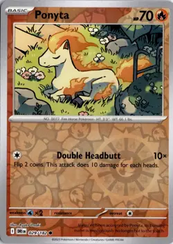 Ponyta 029/182 Reverse Holo SV10: Destined Rivals Pokemon Card TCG - Image 1
