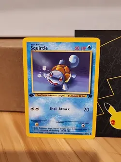 1st Edition Squirtle 68/82 - Team Rocket - Pokemon Card - Minty - Image 1