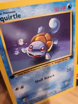 1st Edition Squirtle 68/82 - Team Rocket - Pokemon Card - Minty - Image 3