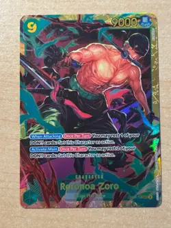 Roronoa Zoro OP06-118 SEC - One Piece TCG - English Card Near-Mint Secret Rare - Image 1
