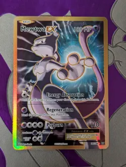 Pokemon Mewtwo EX Full Art Ultra Rare Card XY Evolutions 103/108 NM Condition - Image 1