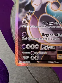 Pokemon Mewtwo EX Full Art Ultra Rare Card XY Evolutions 103/108 NM Condition - Image 2