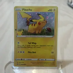 Pokemon Pikachu SWSH039 Sword & Shield Promo Holo Basic Card 60 HP English 2020 - Image 1