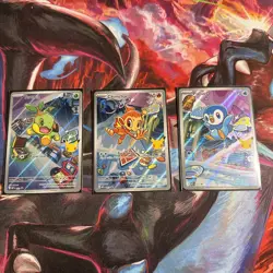 Pokemon First Partner Illustration Collection Series 1 Sinnoh Gen 4 (3 Cards) - Image 1