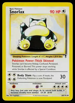Pokemon Card - Snorlax Legendary Collection 64/110 Uncommon - Image 1