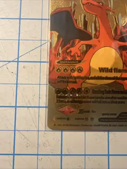 Pokemon TCG Gold Foil Charizard v Fan Art Card LV. 91 HP508 - Image 4