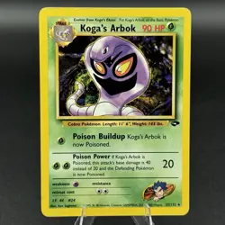 Koga's Arbok- 25/132 - Pokemon Gym Challenge Unlimited Rare Card WOTC LP - Image 1