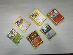 Lot of 51 Yellow Boarder Pokemon Reverse and Reverse Halo Cards NM - Bulk - Image 3