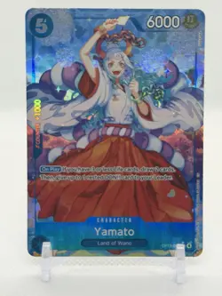 Bandai One Piece Card Game Yamato OP13-054 Carrying on His Will SR Foil Alt Art - Image 1