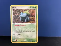 Pokemon TCG Ditto Bulbasaur Card 36/113 Regular EX Delta Species MP/DMG - Image 1