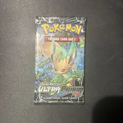 Pokemon Ultra Prism Sun & Moon Booster Card Pack SEALED (Leafeon) 820650801556 - Image 1