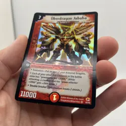 2004 Duel Masters Trading Card Uberdragon Jabaha #43/55 Super Rare Holo Foil - Image 3