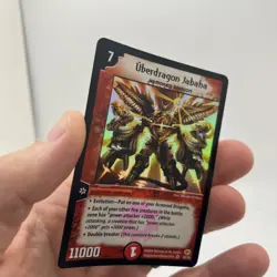 2004 Duel Masters Trading Card Uberdragon Jabaha #43/55 Super Rare Holo Foil - Image 5