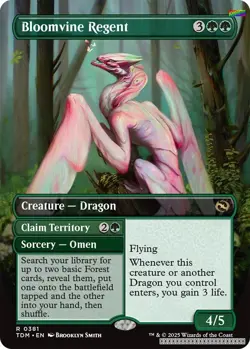 Bloomvine Regent (Borderless) [TDM - 381] - NM [Foil] TCG MTG - Image 1