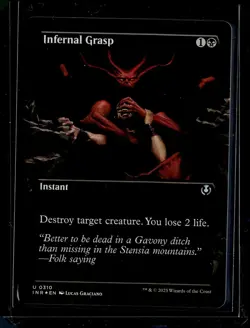 Infernal Grasp (Borderless) - 310 - Foil - INR - NM - MTG Magic the Gathering - Image 1