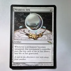 Magic: The Gathering Mesmeric Orb Artifact Mirrodin Rare Regular English - Image 1