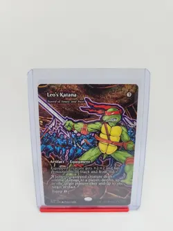 MTG Teenage Mutant Ninja Turtles - Leo's Katana #018 - Borderless - Image 1