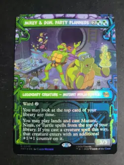 Mikey & Don, Party Planners (Showcase) Rare MTG Ninja Turtles - Image 1