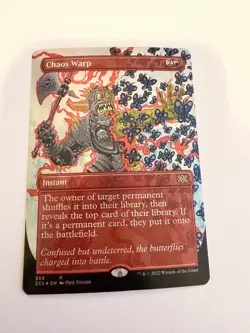 Chaos Warp Double Masters 2022 Rare Red Instant 359 borderless foil - Image 1