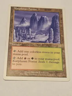 Karplusan Forest Deckmasters MTG Magic The Gathering LP - Image 1