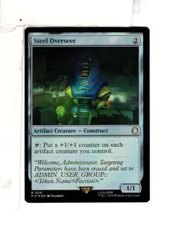 MTG SkeenAB Steel Overseer FOIL from PIP. NM. - Image 1
