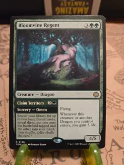 MTG Bloomvine Regent Tarkir: Dragonstorm Regular Rare NM - Image 1