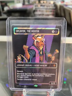 Splinter, the Mentor (0089) (Borderless) (Surge Foil) Commander: Teenage Mutant - Image 1