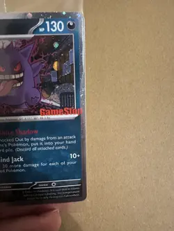*DOUBLE SWIRL/TOUNGUE* NM+ Pokemon Gengar GameStop Stamped Promo Card 050/088 - Image 2