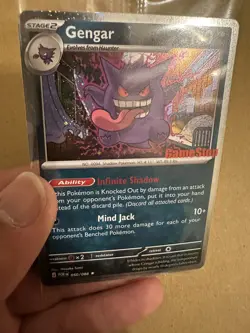 *DOUBLE SWIRL/TOUNGUE* NM+ Pokemon Gengar GameStop Stamped Promo Card 050/088 - Image 3