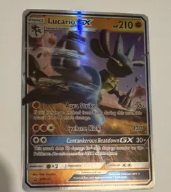 Pokemon Lucario GX SM100 SM Promo Holo GX Stage 1 HP 210 - Image 1