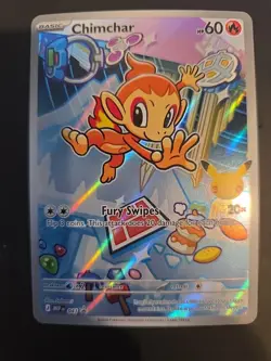 Pokemon TCG Chimchar 041 First Partner Illustration Black Star Promo NM - Image 1
