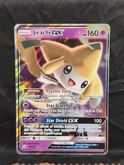 Pokemon Jirachi GX TCG Unified Minds Holo Ultra Rare Card 79/236 - Image 1