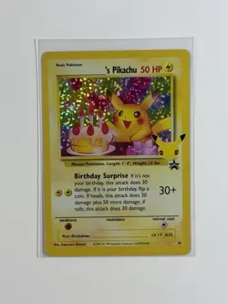 Happy Birthday Pikachu Holo 24 Celebrations Birthday Pokemon Card NM - Image 1