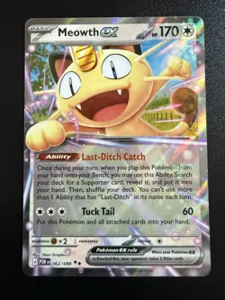 Meowth ex 062/088 Double Rare - Pokemon TCG Perfect Order - NM - Image 1