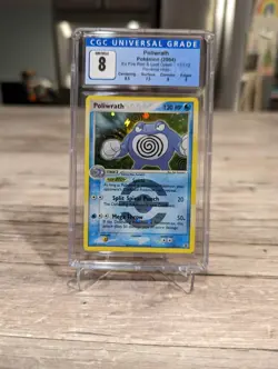 Pokemon EX Fire Red & Leaf Green Poliwrath Holo CGC 8 Mint 11/112 - Image 1