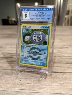 Pokemon EX Fire Red & Leaf Green Poliwrath Holo CGC 8 Mint 11/112 - Image 2
