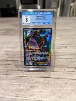 Pokemon CGC 8 Genesect EX Full Art Fates Collide 120/124 - Image 1