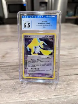 CGC 5.5 EX/NM Jirachi 8/101 EX Hidden Legends Holo Rare Pokemon 2004 - Image 1