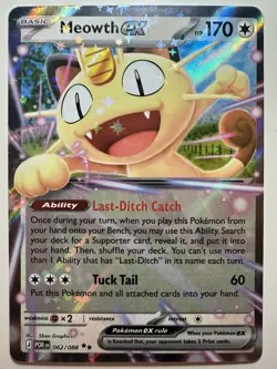 Meowth ex - 062/088 - Double Rare - Pokemon TCG Perfect Order NM - Image 1