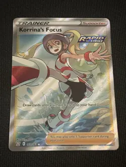 2021 Pokemon SWSH Battle Styles Korrina's Focus #160/163 NM - Image 1