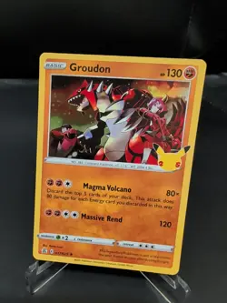 Groudon Holo Rare Pokemon TCG Card 017/025 - Image 1