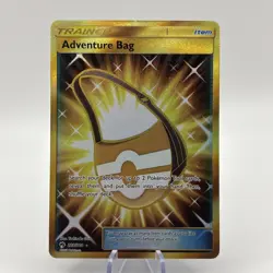 Adventure Bag 228/214 - Lost Thunder Gold Secret Rare Trainer - Pokemon TCG - Image 1