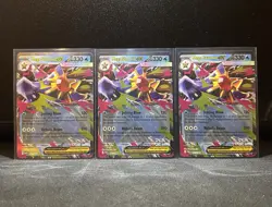 Pokemon Mega Starmie ex 021/088 ME03 Perfect Order Double Rare Lot of 3 - Image 1