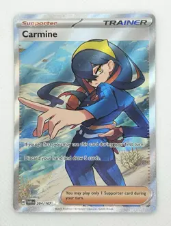 Pokemon TCG Carmine 204/167 Twilight Masquerade Ultra Rare Holo NM - Image 1