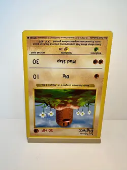 Diglett 47/102 Common Base Set Shadowless Pokemon Moderately Played - Image 2