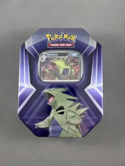 Pokemon TCG: Tyranitar Triple Whammy Collectors Tin NEW Factory Sealed - Image 1