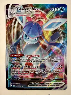Pokemon TCG Evolving Skies Glaceon VMAX 41/203 Ultra Rare Holo (1) - Image 2