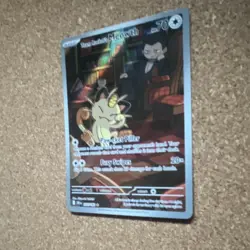 Pokemon Team Rocket's Meowth Illustration Rare Holo 203/165 70 HP 151 Set - Image 3