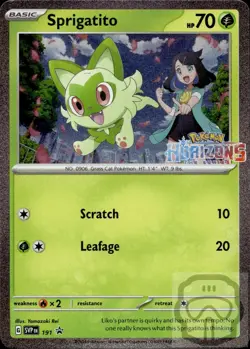 Sprigatito 191 Holo P Scarlet & Violet Promo Pokemon Holo NM/M - Image 3